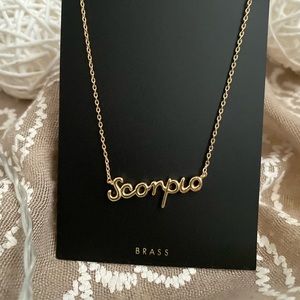 Zodiac sign necklace (Scorpio)